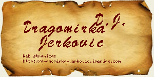 Dragomirka Jerković vizit kartica